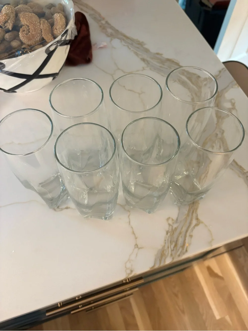 Set of Clear Glasses 7 total